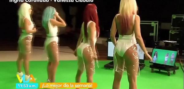  Ingrid y Vanessa Nalgonas En Bodys Blancos VLA
